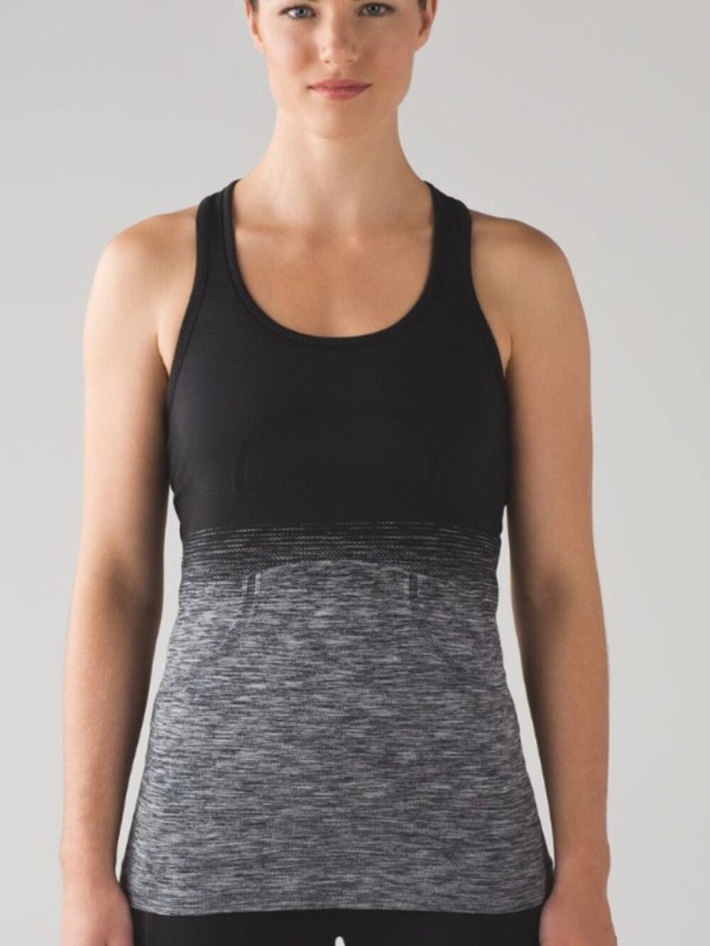 Lululemon Women's Swiftly Tech Ombre Black/White Racerback Size 4